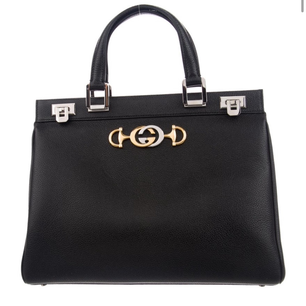 Gucci Black Leather Satchel